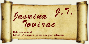 Jasmina Tovirac vizit kartica
